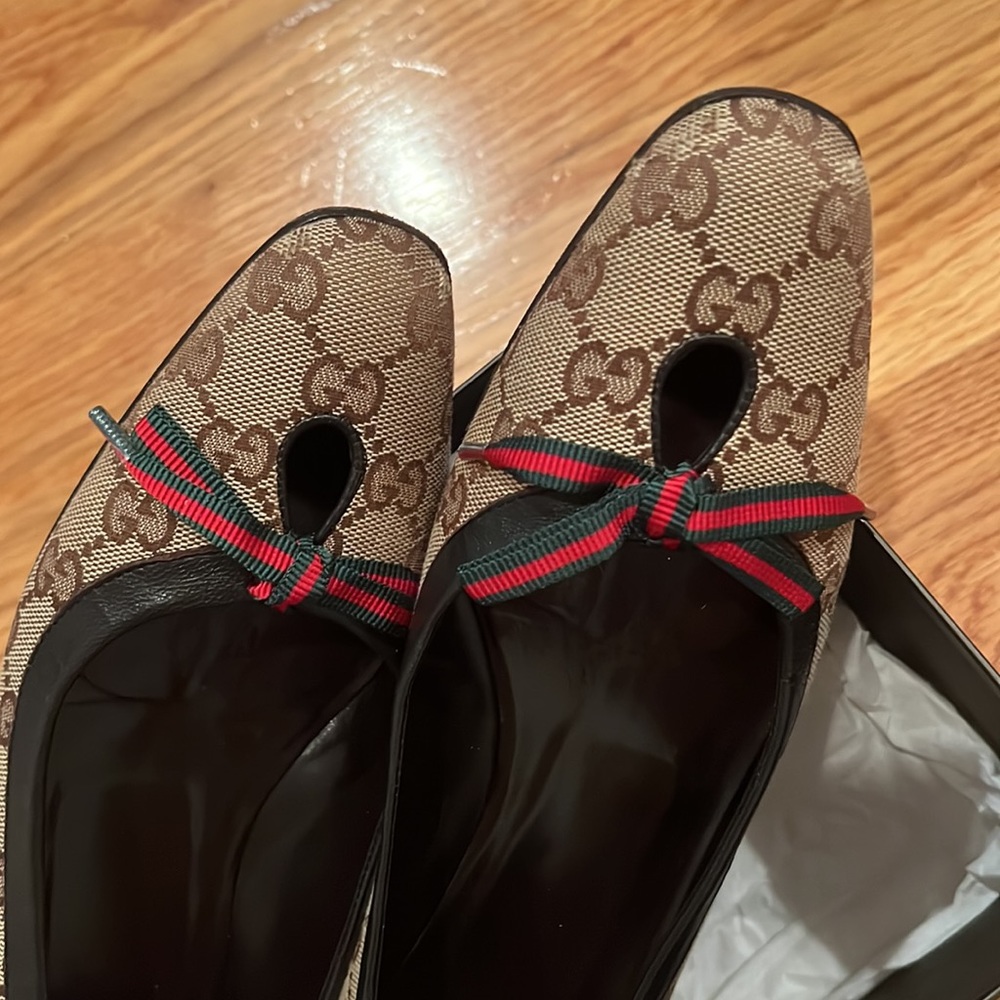Gucci pixie BE GG keyhole skimmer 7.5B - Picture 12 of 13